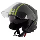 Moto čelada W-TEC V586 - črna-zelena - črna-zelena