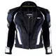 Men’s Leather Moto Jacket W-TEC Velocity - Black-Blue