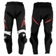 Men’s Leather Moto Trousers W-TEC Vector - S - Black-Red