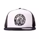 Snapback Hat BLACK HEART Chopper Trucker - White