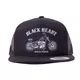 Snapback Hat BLACK HEART Bobber BLK Trucker - Black - Black