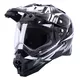 Motocross Helm W-TEC AP-885 Graphic - schwarz-orange - schwarz-grau