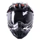 Motocross Helm W-TEC AP-885 Graphic - schwarz-orange