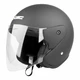 Moto Helmet W-TEC AP-74 - Silver - Matte Black