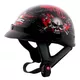 Kask motocyklowy otwarty chopper W-TEC AP-70 - Czarno-czerwony