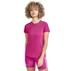 Dámske tričko CRAFT ADV Essence Slim SS - svetlo fialová - tmavo ružová