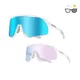 Phototrope Sonnenbrille Altalist Kisou PXC - růžová s červenými skly - bílá s růžovo-modrými skly