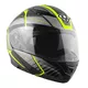 Výklopná moto helma Yohe 950-16 - Black-Fluo Green, XL (61-62)