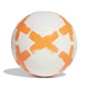 Fotbalový míč Adidas Starlancer FL7036 bílý, oranžové logo