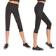 Women’s Capri Sports Leggings BAS BLACK Forcefit 70 - M - Black