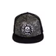 Kšiltovka BLACK HEART Bastard Skull Trucker - khaki-černá - khaki-černá