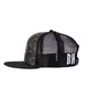 Kšiltovka BLACK HEART Bastard Skull Trucker - khaki-černá