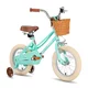 Dětské kolo Joystar Retro 16" s košíkem • 104-135 cm - mentolová