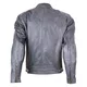 BOS 2058 Vintage Grey Leder Motorradjacke