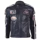 Motorrad Lederjacke BOS 2058 schwarz - schwarz