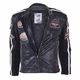 Leather Moto Jacket BOS 2058 Black - L