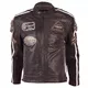 Ledermotorradjacke BOS 2058 braun - braun - braun