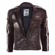 Ledermotorradjacke BOS 2058 braun - braun