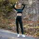 Női  leggings Boco Wear Bottle Green Cropped - zöld