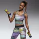 Women’s Sports Top BAS BLACK Tropical-Top 30 - Multi-Coloured