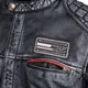 Men's Leather Motorcycle Jacket B-STAR Shibenick Blue