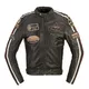 Men’s Leather Motorcycle Jacket B-STAR Zagiatto - Dark Olive Green - Dark Olive Green