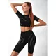 Női sport rövidnadrág Boco Wear Black Warrior Short - fekete