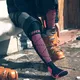 Women’s Compression Ski Socks CEP Merino - Black/Pink