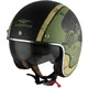 Motorcycle Helmet Vemar Chopper Rebel - Matt Black/Orange/Silver