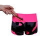 Ultra Short Leggings CRUSSIS Black-Pink - Camu Pink