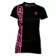 CRUSSIS Damen T-Shirt schwarz-fluo pink - schwarz-rosa