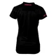 Dámské triko s krátkým rukávem CRUSSIS černo-fluo růžová - M