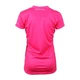 Dámské triko s krátkým rukávem CRUSSIS fluo růžové - XS