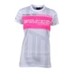 CRUSSIS Damen Shirt mit kurzen Ärmeln weiß - weiß-rosa - weiß-rosa