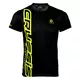 Men’s Short Sleeved T-Shirt CRUSSIS Black-Yellow - Black-Fluo Yellow