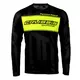 CRUSSIS Herren Langärmel T-Shirt schwarz-gelb - schwarz-fluo gelb