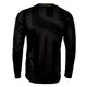 Men’s Long-Sleeved T-Shirt CRUSSIS Black-Yellow - Black-Fluo Yellow