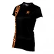 Dámské triko s krátkým rukávem CRUSSIS černo-oranžová - L