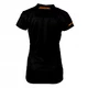 Dámské triko s krátkým rukávem CRUSSIS černo-oranžová - M