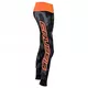 Women’s Leggings CRUSSIS Gray-Orange - Grey Camo/Fluo Orange - Grey Camo/Fluo Orange