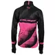 CRUSSIS Damen Radjacke schwarz-fluo pink - schwarz-rosa