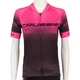 Women’s Short-Sleeved Cycling Jersey Crussis - Black-Pink - Black-Pink
