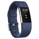 Fitness náramek Fitbit Charge 2 Blue Silver