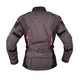 Dámská moto bunda W-TEC Barbata - černo-šedo-růžová