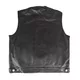 Leather Motorcycle Vest W-TEC Delasola - Black