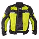 Men’s Summer Motorcycle Jacket W-TEC Saigair - Fluo Yellow-Gray, 6XL