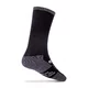 Merino Mid-Calf Socks inSPORTline Meritic Crew AG+ Antibacterial - Black-Grey