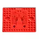 Foot Massage Mat inSPORTline Tilsipur 39 x 29 cm - Red - Red