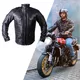 W-TEC Valebravo Leder Motorradjacke - schwarz