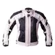 Women’s Summer Textile Motorcycle Jacket BOS Aylin - Black - Silver Grey